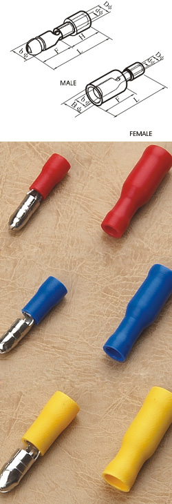 Bullet Shaped Insulating Terminals