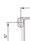 Compact high-performance Fan Heater CR 130 (clip or screw fixing) Dawing