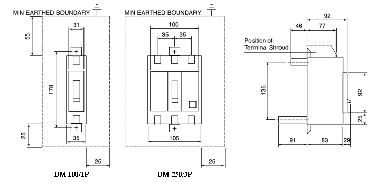 Dimensioned