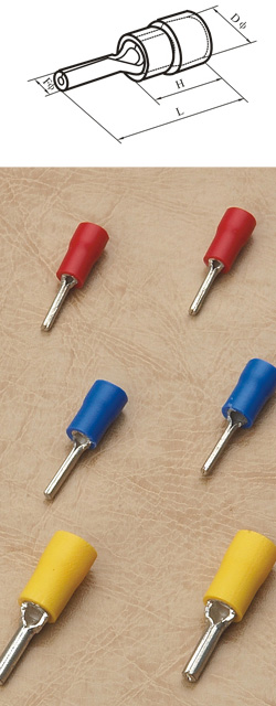 Insulated pin terminals