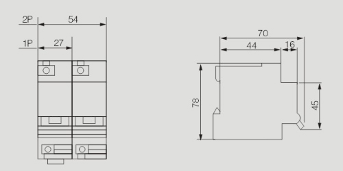 Overall and Mounting Dimensioned Chart